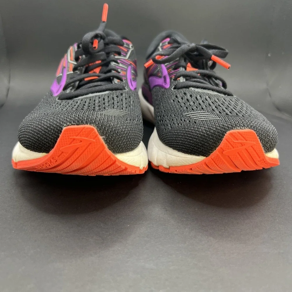 Brooks Adrenaline GTS‎ 19 Women's Running Shoes Sz 8B Black Purple Sneakers